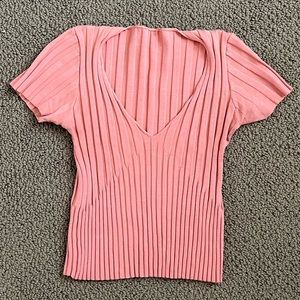 Vintage Bebe top pink/coral size small